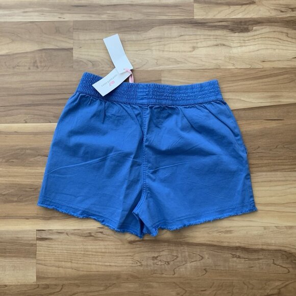 Vineyard Vines Women's Pull On Every Day Shorts Blue Raw Hem Coastal Size XS New - Picture 3 of 7